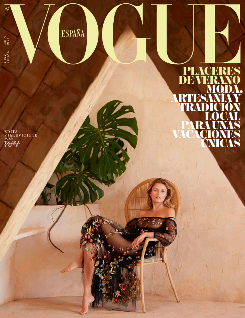 Edita Vilkeviciute At Home in Ibiza by Txema Yeste Vogue Espana